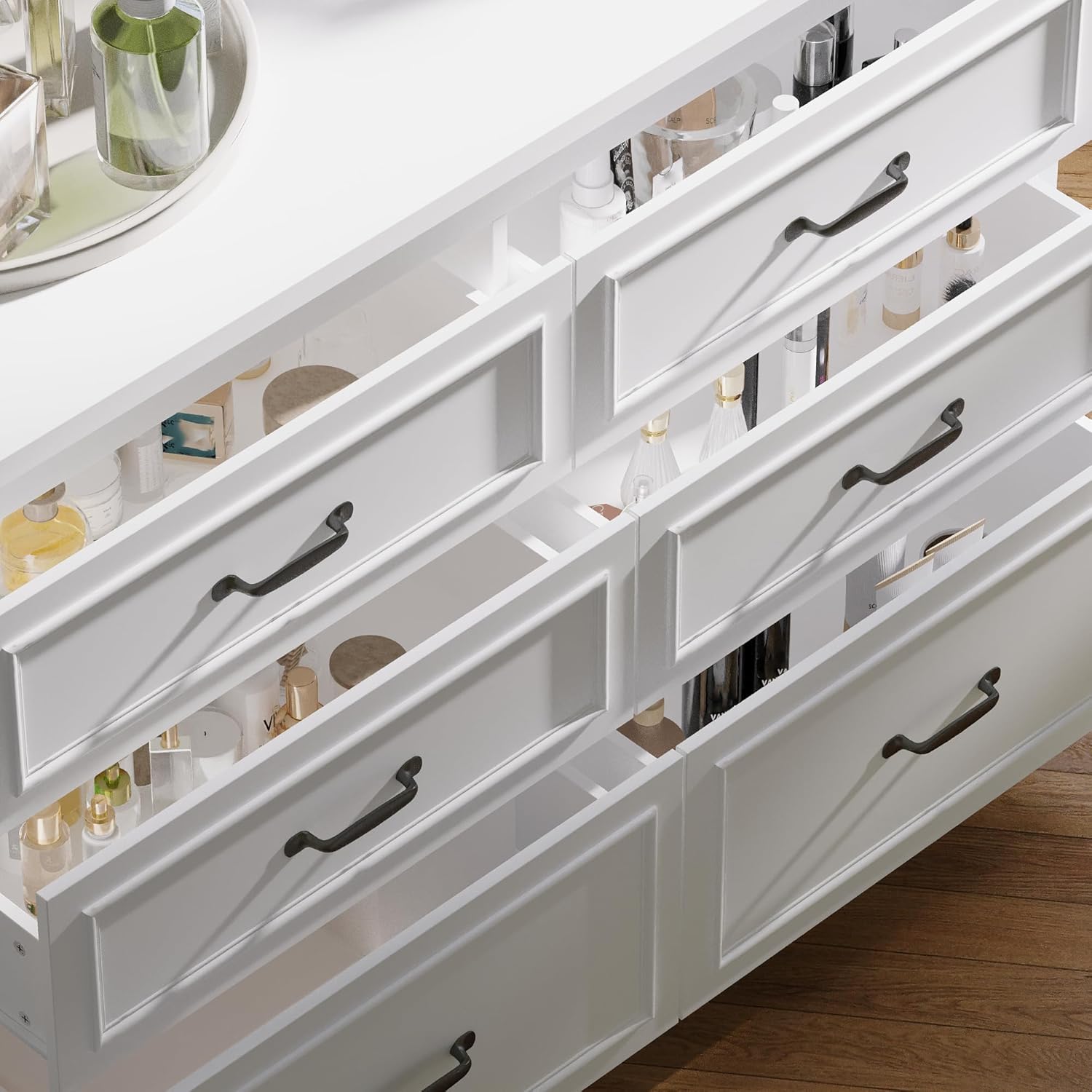 ECACAD 61.9" W Closet Island with Storage Bench & 14 Drawers, Modern Wooden Armoire Wardrobe Dresser Island for Bedroom Walk-in Closet, White